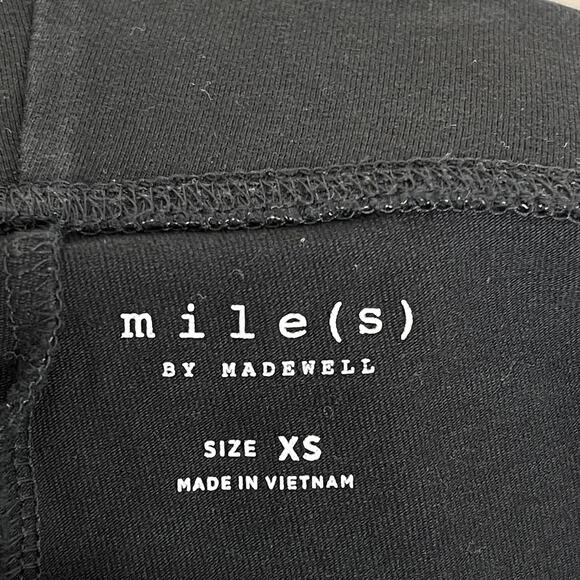 Mile(s) by Madewell XSmall XS Black High Rise Leggings Knit Casual Stretch - Picture 8 of 8